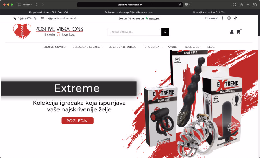 Screenshot Pozitivne vibracije