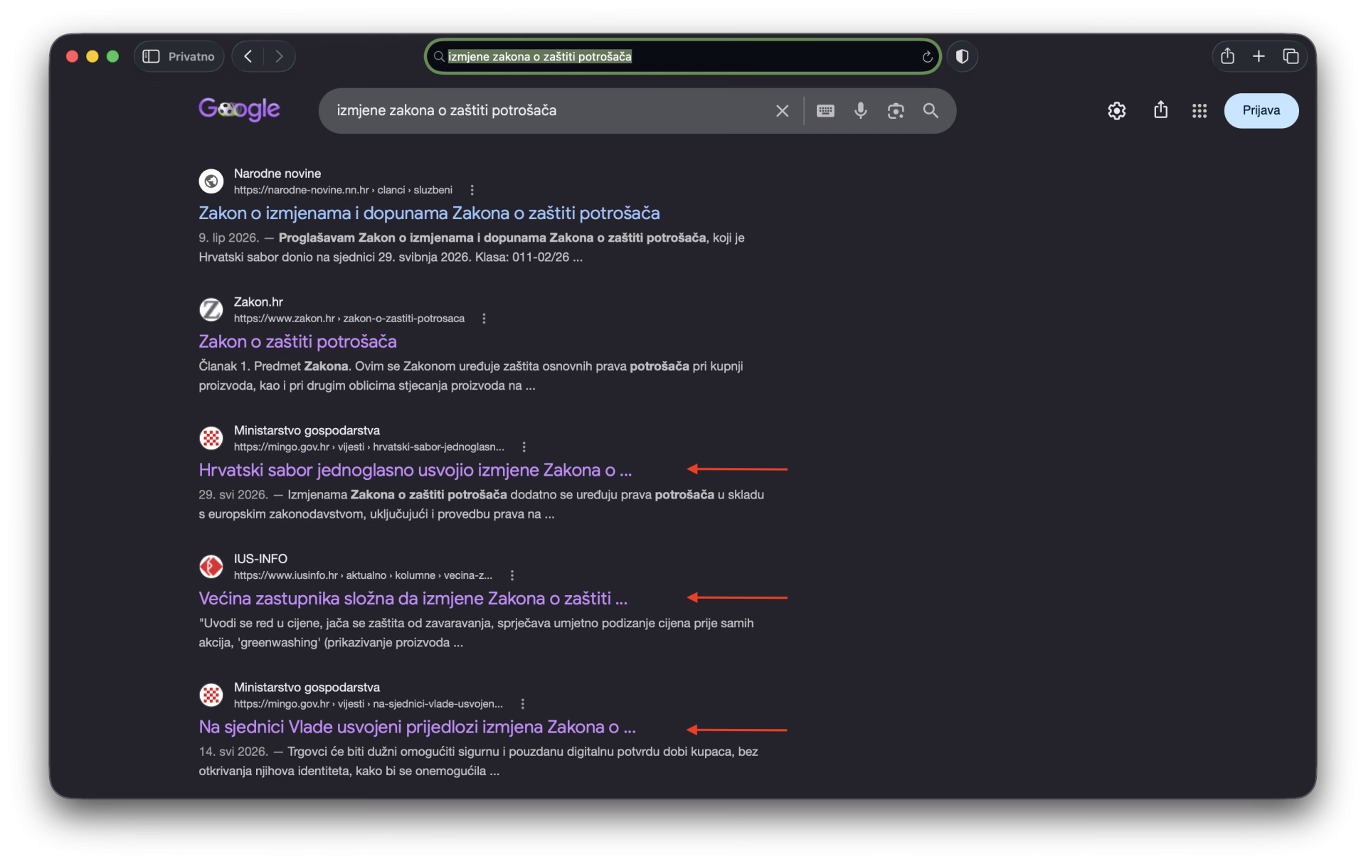 Primjer gdje je Google odrezao predugački SEO naslov Primjer gdje je Google odrezao predugački SEO naslov